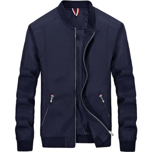 Fad Spring Jacket Men Fashion Slim Fit Thin Jacket Zipper Waterproof Jacket Casual Male Outwear Casaco Masculino 4XL