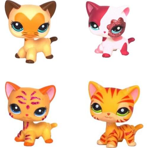 Lps cat pet shop toys Collections Short Hair Cat #2118 Original European Kitty #2291 Rare Style Standing