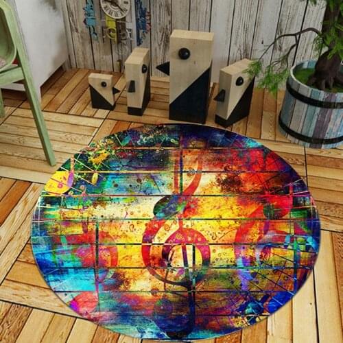 Cartoon style tapete personality Round Area rug and carpet Modern Bedroom living room Large size Custom carpets 200*200cm tapis