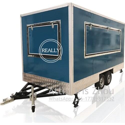 Newly product bakery food cart trailer for sale/mobile fast food trailer bbq accessories station equipment