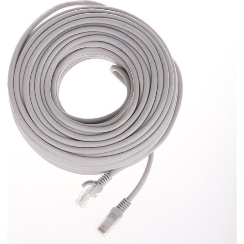 H.View 18M 30M 40M 50M Ethernet Network Cable Rj45 Patch Outdoor Waterproof Cable Wires For Cctv Poe Ip Camera System