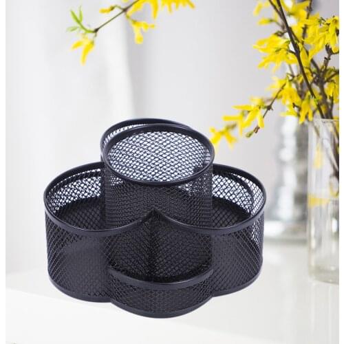 Rotating Desk Organizer Pen Holder Storage Box Large Capacity Pencil Box Stationery Caddy for Home Office