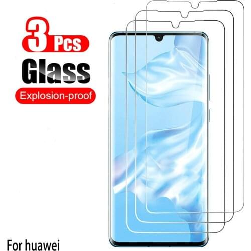 3pcs Tempered Glass For Huawei P30 P20 P40 10 Lite Pro Screen Protector For Huawei Mate 10 20 30 Lite Pro Psmart 2019 Glass film