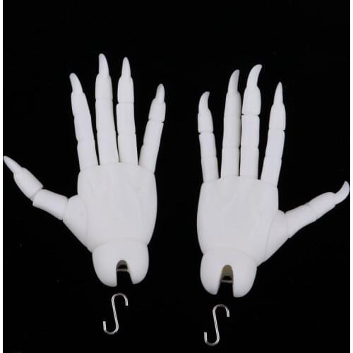 1/3 BJD Doll SD Long Fingernails Hand Monster Joints Hands White Skin Tone