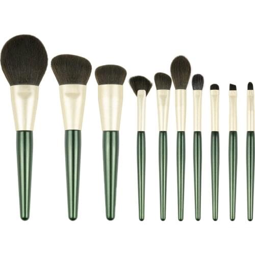 1Pcs Green Cosmetic Powder Eye Shadow Foundation Blush Makeup Brushes Tool Set Portable Beauty Tools Make Up Brush