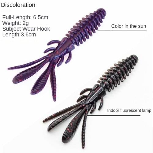 10/12 PCS 75/65mm 3.5/2.5G Self-Imported Shrimp Fishing Set Lure Craws Type Soft Bait Weever Salmon Mandarin Jig Texas Carolina