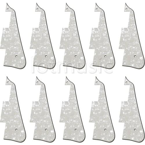 10Pcs Cream Pearloid 3Ply Pickguard Back plate For Electric Guitar Replacement