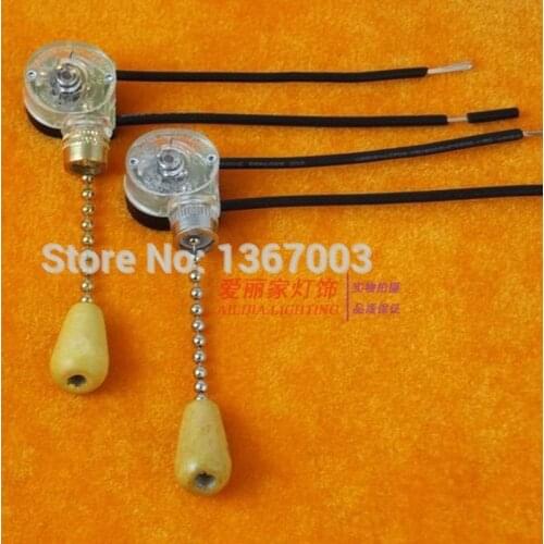 12pcs 3A 110V/220V High Quality Universal Ceiling Fan Lamp Wall Light Replacement Retro Pull Chain Cord Switch
