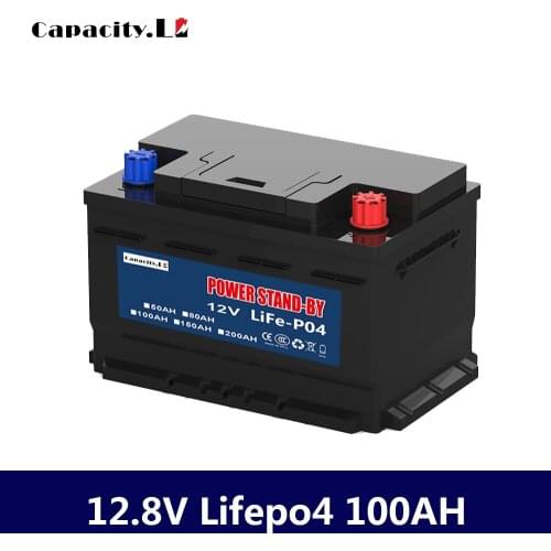 12V100ah Rechargeable Battery Lifepo4 80ah lithium battery pack 12.8V 50ah large-capacity binding post send charger