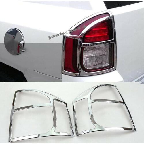 2PCS Chrome Tail Light Cover FOR Jeep Compass 2011-2016 Rear Taillight Lamp Trims