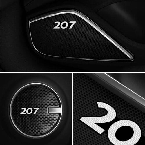 Speaker Sticker Car Accessories Styling for Peugeot 307 Car Stickers Audio Speaker Sticker interior Decoration 4PCS