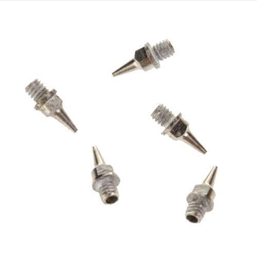 5Pcs 0.3mm Nozzle Replacement Stainless Steel for Airbrush Spray Gun Nozzle Replacement Kit