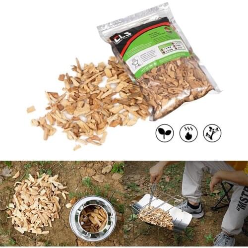 500g BBQ Smoker Wood Chips Apple Nature Wood Chunks Barbecue Grill Outdoor Tools