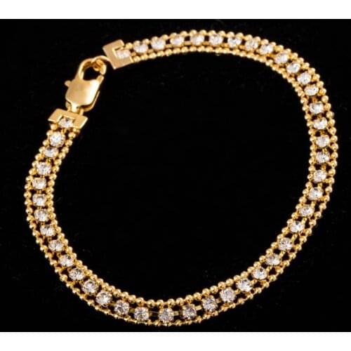 Fashion Deluxe Beads Bangles For Women Charm Zircon Multilayer Bracelet Bangle Elegant Crystal Beads Wedding Fine Jewelry Gift