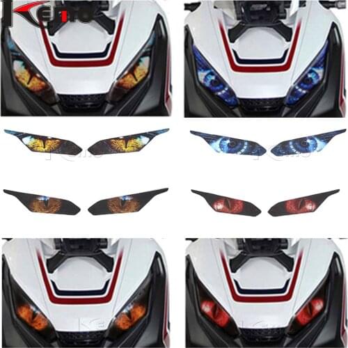 For Honda X-ADV 750 X-ADV750 2017-2018 Motorcycle Accessries 3D Front Fairing Headlight Sticker Guard Head light Stickers