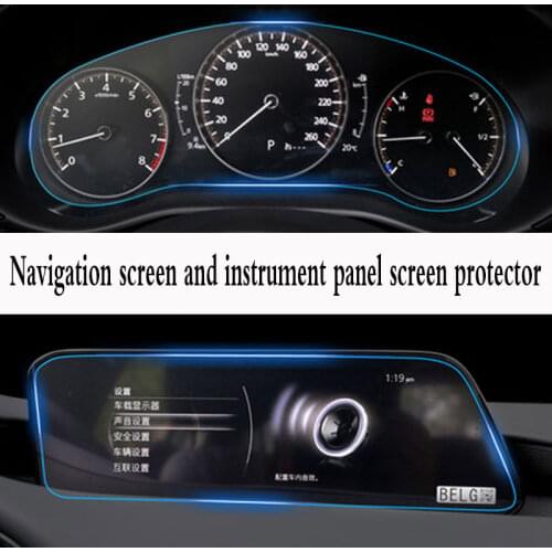 For Mazda 3 8.8Inch 2019 2020 2021 GPS Navigation tempered glass screen protective film PET instrument panel protective film