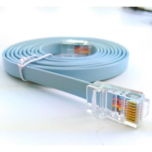 Rj45 male plug to rj45 crossover rollover console cable 72-1259-01 12 for router switcher