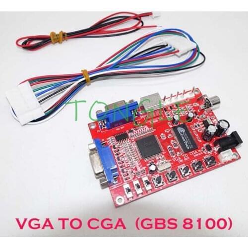 VGA to CGA/CVBS/S-VIDEO High Definition Converter Arcade Game Video Converter Board for CRT LCD PDP MonitorHot New Arrival