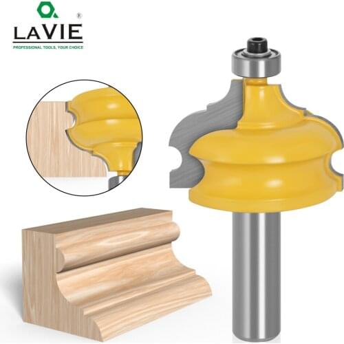 LAVIE 1PC 12mm 1/2" Shank Wood Cutter Classical Bead Molding Edging Router Bit Milling Cutter for Woodworking fresa Bits 03013