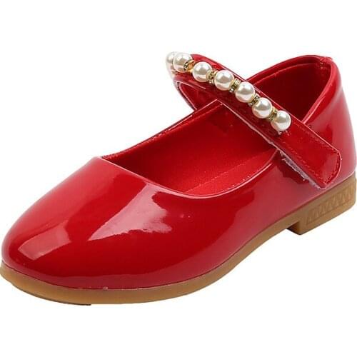 Fashion Beaded ChildrenS Shoes Kids For School Princess Spring Autumn Girl Party Dress Baby Patent Leather Shoes 1 3 10 5 Year