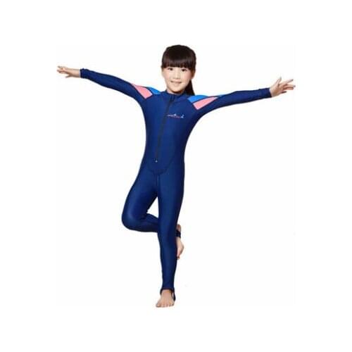 Fashion Girls One piece Swimsuit Wetsuits Lycra Surfing Womens surf clothes neoprene Swimming Suit for Kid Scuba Diving La chica