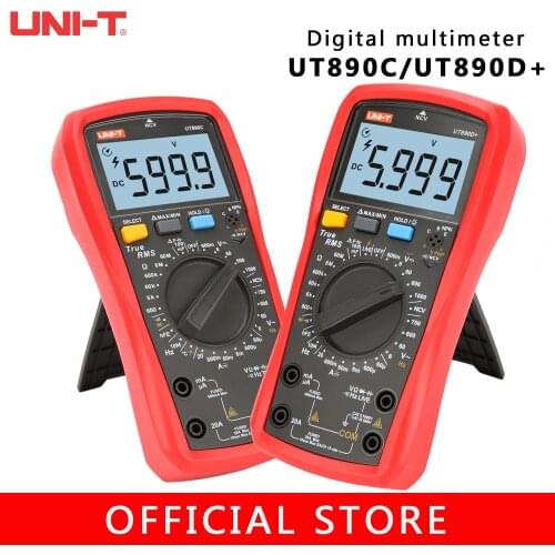 UNI-T UT890D+ UT890C True RMS 6000 Counts AC/DC Live Function NCV Digital Multimeter With LCD Backlight Handheld