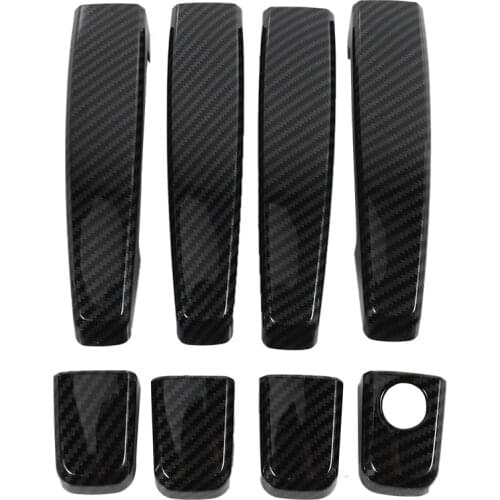 For Opel Astra h 2004-2009 Opel Astra j 2010-2015 Vauxhall Carbon Fiber Car Door Handle Cover Trim