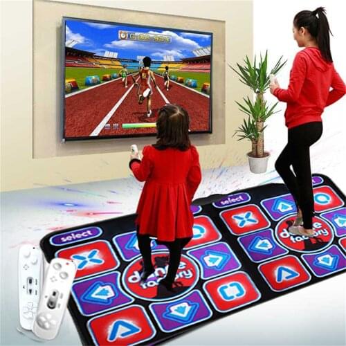 Double User Dance Mats Non-Slip Dancer Step Pads Sense Game English for PC TV Mat Wireless Controll Games Yoga Mats Fitness