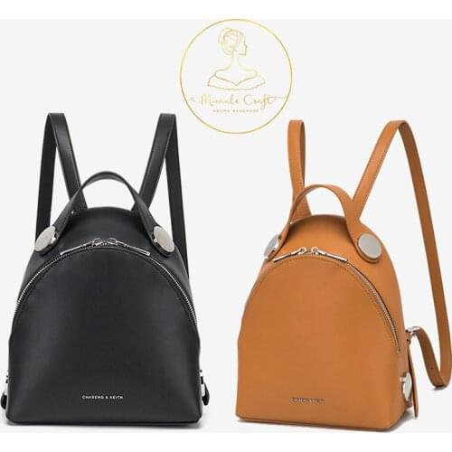 2020 New Female Causal Backpack Lady Round Buckle Casual Students Travel Shoulder Bag
