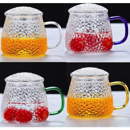 New Arrival 450ml Wholesale Water Bottle Coffee Cup Set Glass Cup with Handle Beer Mug Tea Glass Cups Home Drinkware