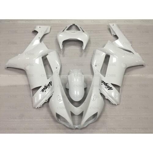 Motorcycle Fairing for Zx6r 07 Zx6r Bodywork 07 Zx6r Plastic Fairings 2007 - 2008 Pearl White