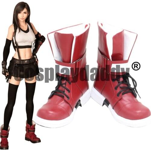 Final Fantasy VII 7 Remake Nibelheim AVALANCHE Member Tifa Lockhart Game Cosplay Shoes Boots X002