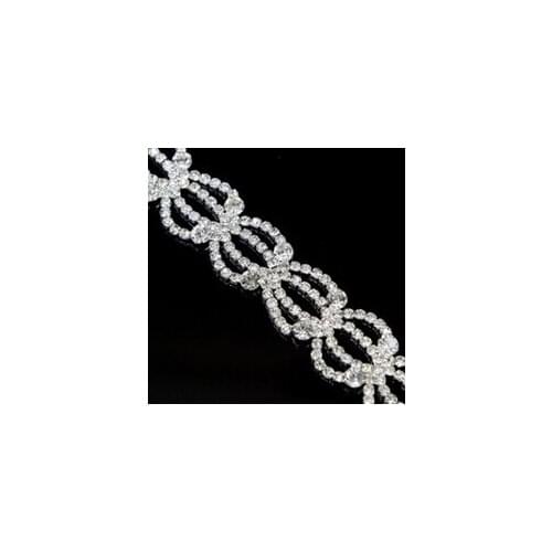 Wholesale 5 Yards 19MM Width Hot Sale High Qualtiy Fashion New Dresses Crystal Trimming