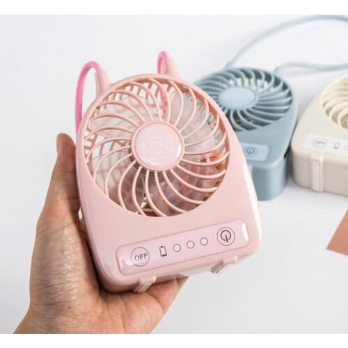 Portable Neck Fan Mini USB Rechargeable Handheld Fan Neckband Pocket Small Travel Electric Fan Silent Cooling for Home Desktop