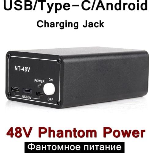 Professional Condenser Microphone 48V Phantom Power for Computer XLR Audio Interface USB Phantom Power for bm 800 Microphone