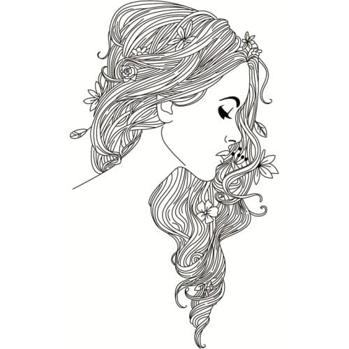 Girl Avatar Transparent Silicone Clear Rubber Stamp Sheet Cling Scrapbooking DIY Cute Pattern Photo Album PaperCard Decor Stamp