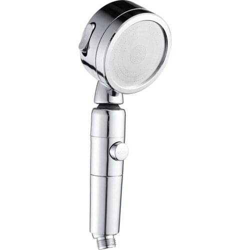One-key water-stop shaking head three-gear pressurized water-saving hand-held shower head shower head high-pressure shower