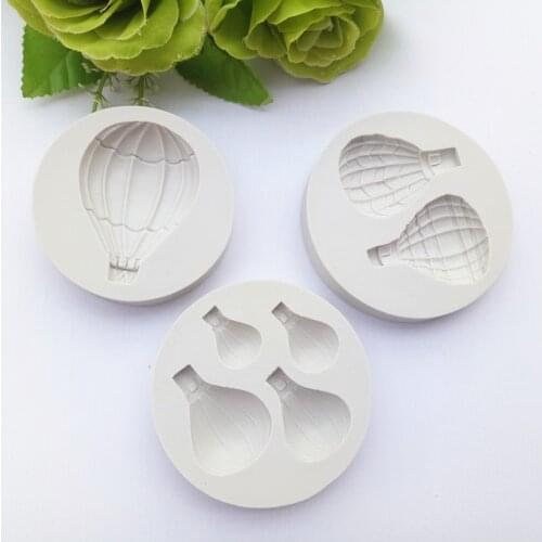 Silicone DIY handmade soap mold Hot air balloon mold Cake fondant baking tool A0014
