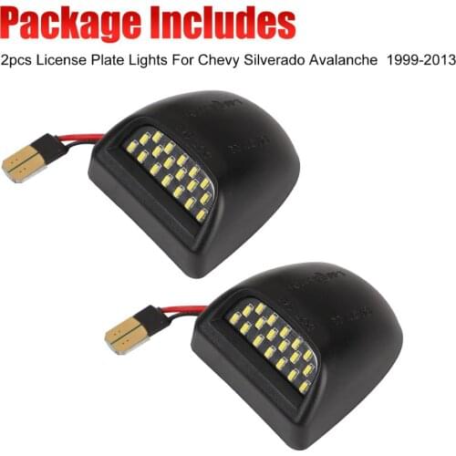 Replacement LED License Plate light Lamp for Cadillac Escalade Chevy Silverado 1500 2500 3500 Suburban Tahoe GMC Sierra