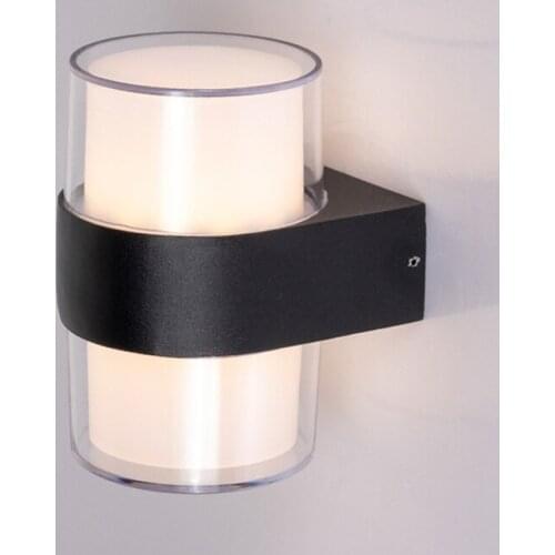 18W Modern LED Outdoor Wall Lamps Waterproof Double Head Garden Sconces Aisle Courtyard Balcony Exterior Wall Lighting Fixtures