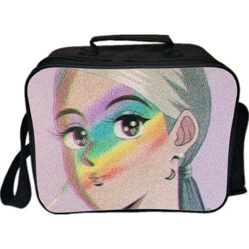 Ariana Grande Lunch Bag Star Singer Print Cartoon Bag Boy Girl Lunch Box School Office Worker Working Insulation Handbag