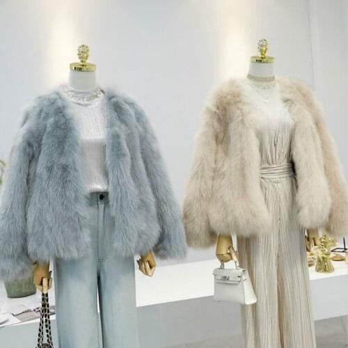 Clothes Winter 2020 Women Fox Coat Korean Fashion Warm Parka Real Fur Abrigo Mujer 6708 YY2239