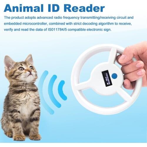 H01-6 OLED Display Screen 134.2KHz Animal Chip Pet Chip Scanner Handheld Reader Animal Identification Animal Chip Scanner