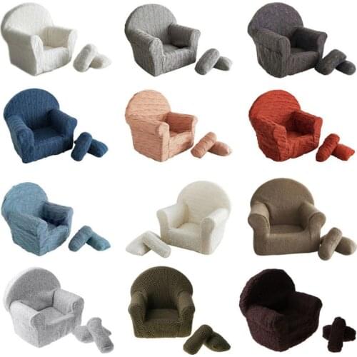 3 Pcs/set Newborn Baby Posing Mini Sofa Arm Chair Pillows Infants Photography Props Photo Accessories