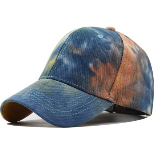 2020 New chinese style washed distressed graffiti baseball cap wild trendy men and women outdoor sport casual shade snapback hat