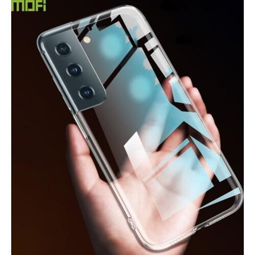 Mofi For Samsung S21 Case Transparent TPU Case For Samsung S21 Ultra Soft Silicone Back Cover Shockproof For Galaxy S21 Plus