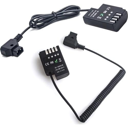D-Tap to DCC12 Dummy Battery DC Coupler Power Cable Adapter for Panasonic DMC GH3 GH4 GH5 & Anton Bauer V Mount DMW-DCC12