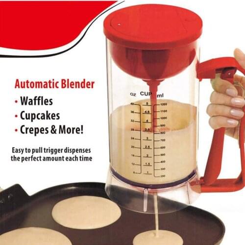 Electric Batter Beater Cordless Electric Pan Cake Cup Cake Waffles Batter Mixer Dispenser Maker Machine Kitchen Accessories