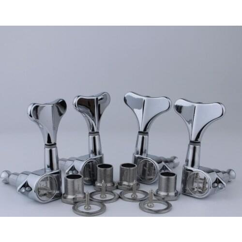 GUYKER Headstock Sealed Bass Tuners Machine Heads Chrome
