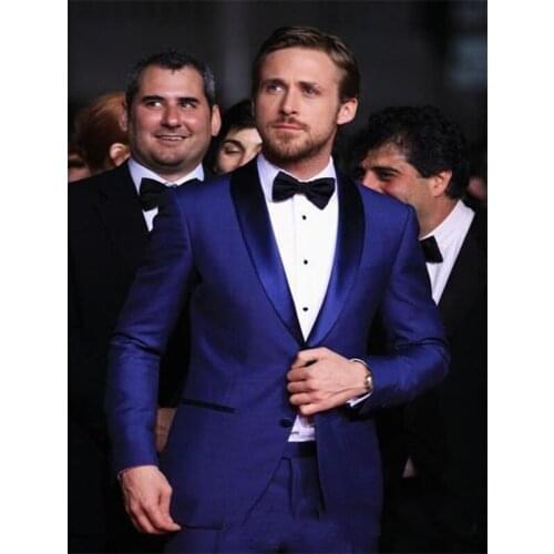 2020 New Arrival Blue Mans Suit For Wedding Business Suit Best Man Wear Groom Wear Two Piece Suits вечернее платье(Jacket+Pants)